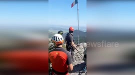 Hikers rescued from perilous fall on mountain in northern Italy