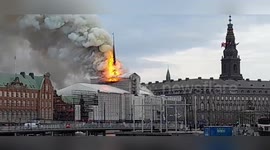 Inferno Engulfs Historic Borsen in Copenhagen, Denmark