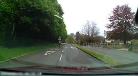 Speeding Bentley shatters tranquility when high-speed collision rocks English town