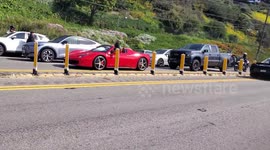 McLaren Spider Crashes on the Pacific Coast Highway