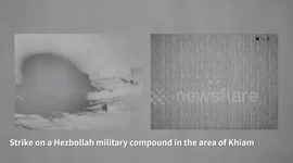 The IDF strikes in southern Lebanon