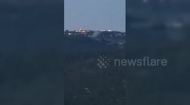 Missiles from Lebanon fell at the Meron Air Base in Israel