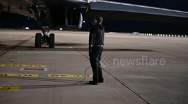 B-1B Lancers Depart Moron Air Base for Bomber Task Force Europe