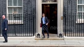 Rishi Sunak leaves 10 Downing Street for PMQs