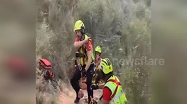 Cyclist airlifted to hospital following rescue mission near Spain's Valencia
