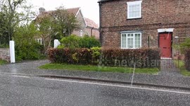 Hailstorm in Stockton on the forest York North Yorkshire England UK