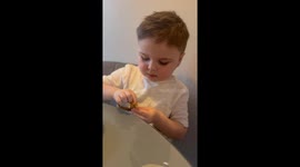 Little boy's ode to the perfect chicken dinner