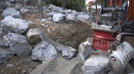 Vienna Zoo builds new mountain landscape for animals