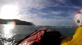 RNLI rescues struggling dog off Llandudno coast