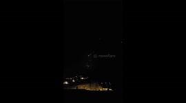 Iran attack Israel by ballistic missiles and the The defense systems react, arrow 2 arrow 3