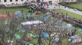 Over 100 arrested at Columbia University after police clear pro-Palestine protest