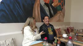 Danny Trejo Interview Part 1 at Trejos Tacos in London - 180424
