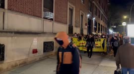 Pro-Palestinian demonstration in Manhattan, New York, USA