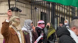 Anti-Israel Protest at Columbia University in NYC