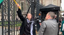Anti-Israel Protest at Columbia University in NYC