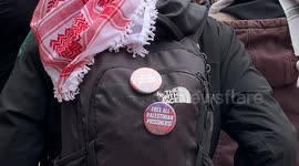 Anti-Israel Protest at Columbia University in NYC