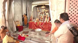 Rajasthan Chief Minister with devotees at world famous temple in India