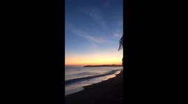 Amanecer en una playa