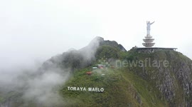 Drone footage The Tallest Statue of Jesus Christ in the World.