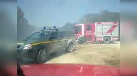 Italy: Battle Against Blaze: Aerial Heroes Join Ground Forces in Ragusa Inferno