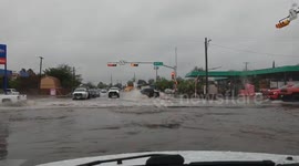 US: Heavy Rains Cause Flash Flooding In Parts Of Western Texas