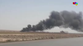 Fire erupts on crude oil pipeline in Syria