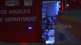LAPD Officer Involved in Crash in North Hollywood, LA, USA