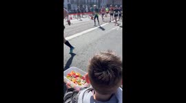 Sugar rush for success: Autistic boy fuels runners' spirits at the Brighton marathon