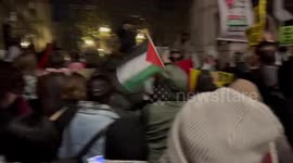 USA: Rally in support of Palestine in New York
