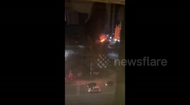 Canada: Train Catches Fire As It Travels Through Downtown London, Ontario