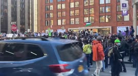 US: Multiple Arrested At Pro-Palestine Protest Outside NYU Stern School Of Business