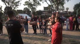 Nepalese celebrate Balaju Baisdhara mela and full moon festival rituals.