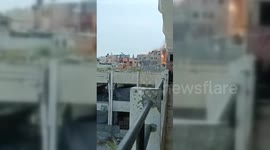 Israel bombs shelter for displaced Palestinians in Beit Lahia