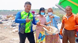 Garbage collectors search through landfill site for grandmother's gold jewellery accidentally thrown away
