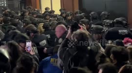 USA: Arrests at Palestine solidarity rally in Manhattan, New York