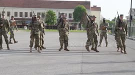 Italy: Vicenza Highschool JROTC Drill Competition