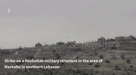 Lebanon: IAF fighter jets strikes military structure in the area of Markaba