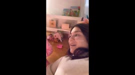 Daughter Whacks Mom With Wooden Brush