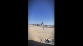 An Israeli raid near the Egyptian border with the Gaza Strip, amid the ongoing conflict between Israel and Hamas, in Rafah, southern Gaza Strip