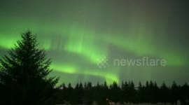 Stunning aurora seen over national park in Alaska