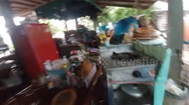 Severe storm batters homes in Thailand