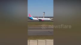 Wheel falls off Boeing 737 during emergency landing