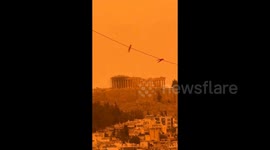 Greece: Sahara Dust Turns Skies Orange In Athens