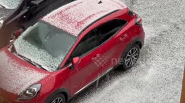 France: Intense Hail Storm Hits Parts Of Alpes-Maritimes