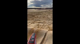 Bike jump gone wrong: rider loses control and takes a tumble