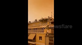 Greece: Sahara Dust Turns Skies Orange In Athens 2