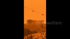 Sahara dust reaches Athens turning skies orange