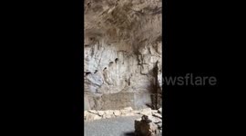USA: Cave Swallows swarm in the caves of Carlsbad Caverns National Park