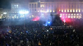 Italy: Inter's celebrations after being crowned champions of Italy