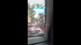 Drivers in Buenos Aires turn traffic jam into impromptu honking symphony, sparking laughter